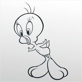160 cm Tweety Folyo Sticker
