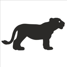 160 cm Yavru Kaplan Folyo Sticker