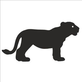 160 cm Yavru Kaplan Folyo Sticker