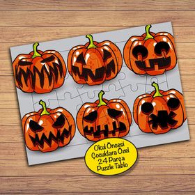 162PZ Komik Balkabakları Çocuklara Özel Puzzle Yapboz Tablo