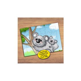 16316 Koala Ailesi Çocuklara Özel Puzzle Yapboz Tablo