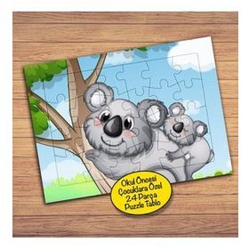16316 Koala Ailesi Çocuklara Özel Puzzle Yapboz Tablo