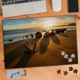 168 Deniz Kenarı Kumsal Manzara 240 Parça Puzzle Yapboz Tablo