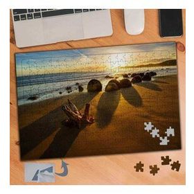 168 Deniz Kenarı Kumsal Manzara 240 Parça Puzzle Yapboz Tablo