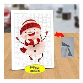 16825 Neşeli Dans Eden Kardan Adam 99 Parça Puzzle Yapboz Tablo