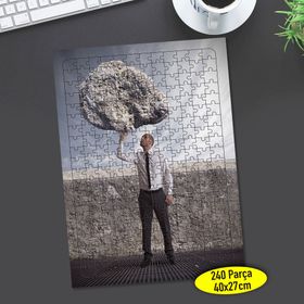 16828183 Kayalık Kaldıran Adam 240 Parça Puzzle Yapboz