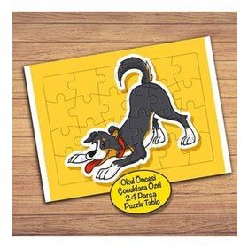 169PZ Neşeli Sevimli Köpek Çocuklara Özel Puzzle Yapboz Tablo