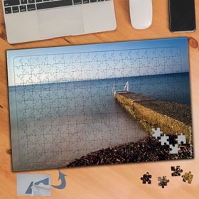 171 Denize Uzanan Taş İskele 240 Parça Puzzle Yapboz Tablo