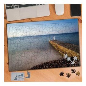171 Denize Uzanan Taş İskele 240 Parça Puzzle Yapboz Tablo