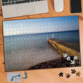 171 Denize Uzanan Taş İskele 240 Parça Puzzle Yapboz Tablo
