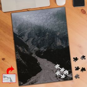 1719 Dağ Yolu Kayalıklar Doğa 240 Parça Puzzle Yapboz Tablo
