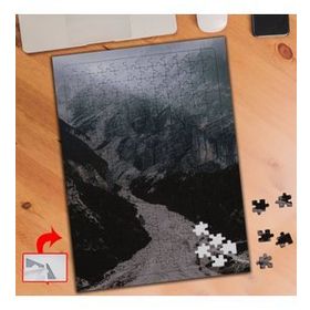 1719 Dağ Yolu Kayalıklar Doğa 240 Parça Puzzle Yapboz Tablo