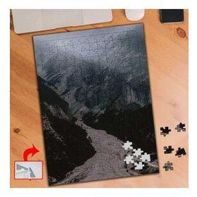 1719 Dağ Yolu Kayalıklar Doğa 240 Parça Puzzle Yapboz Tablo