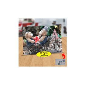 172 Bay Ve Bayan Sevimli Ayıcık 99 Parça Puzzle Yapboz Tablo