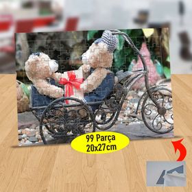 172 Bay Ve Bayan Sevimli Ayıcık 99 Parça Puzzle Yapboz Tablo