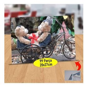 172 Bay Ve Bayan Sevimli Ayıcık 99 Parça Puzzle Yapboz Tablo
