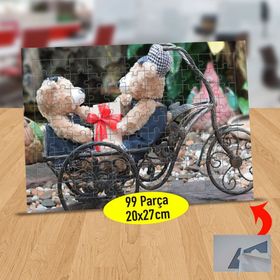 172 Bay Ve Bayan Sevimli Ayıcık 99 Parça Puzzle Yapboz Tablo