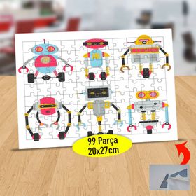 172 Yapay Zekalı Robot Arkadaşlar 99 Parça Puzzle Yapboz Tablo