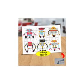 172 Yapay Zekalı Robot Arkadaşlar 99 Parça Puzzle Yapboz Tablo