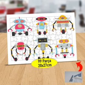 172 Yapay Zekalı Robot Arkadaşlar 99 Parça Puzzle Yapboz Tablo