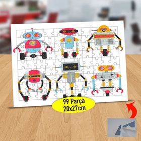 172 Yapay Zekalı Robot Arkadaşlar 99 Parça Puzzle Yapboz Tablo