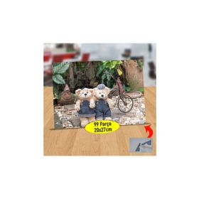 173 Bay Ve Bayan Sevimli Ayıcık 99 Parça Puzzle Yapboz Tablo