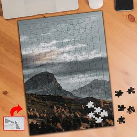 17322 Bulutlu Gökyüzü Dağ Gün Batımı 240 Parça Puzzle Yapboz Tablo