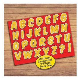 175PZ Renkli Türk Alfabesi Çocuklara Özel Puzzle Yapboz Tablo