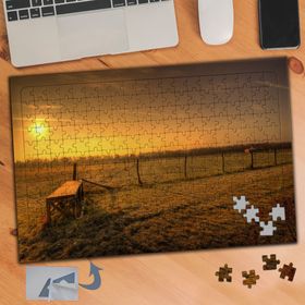 176 Güneşin Doğuşu Doğa Manzarası 240 Parça Puzzle Yapboz Tablo