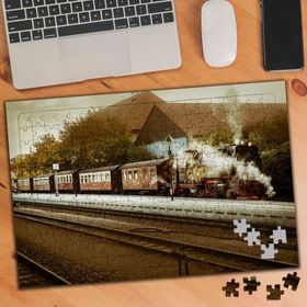 1761605 Tren Yolculuğu Lokomotif 240 Parça Puzzle Yapboz