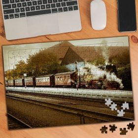 1761605 Tren Yolculuğu Lokomotif 240 Parça Puzzle Yapboz