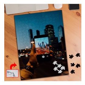 176A Telefon Çekim Gece Şehir 240 Parça Puzzle Yapboz Tablo