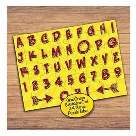 176PZ Renkli Türk Alfabesi Çocuklara Özel Puzzle Yapboz Tablo