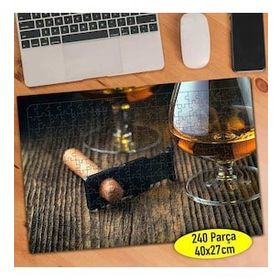 177739 Tobacco Puro İçki Viski Bardağı 240 Parça Puzzle Yapboz
