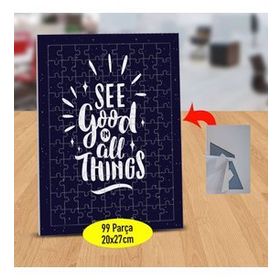 17883 See Good In All Things Yazılı 99 Parça Puzzle Yapboz Tablo