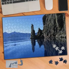 179 Dev Kayalıklar Ve Dağ Manzarası 240 Parça Puzzle Yapboz Tablo