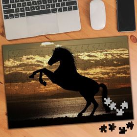 1804425 Şaha Kalkmış At 240 Parça Puzzle Yapboz