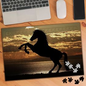 1804425 Şaha Kalkmış At 240 Parça Puzzle Yapboz