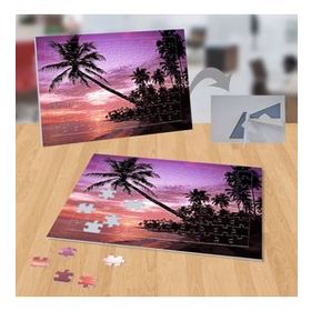 1807928 Pembe Gökyüzü Palmiyeler Deniz 99 Parça Puzzle Yapboz