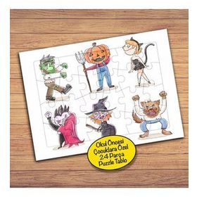 180PZ Cadılar Bayramı Temalı Çocuklara Özel Puzzle Yapboz Tablo