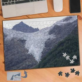 181 Karlı Sıra Dağ Doğa Manzarası 240 Parça Puzzle Yapboz Tablo