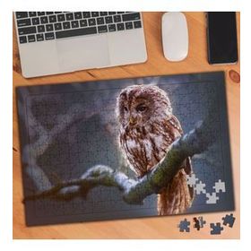 1834152 Daldaki Baykuş 240 Parça Puzzle Yapboz