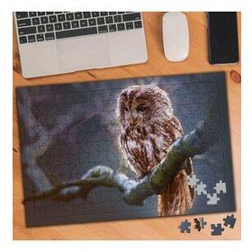 1834152 Daldaki Baykuş 240 Parça Puzzle Yapboz