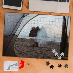 1839 Sönen Kamp Ateşi Çadır Doğa 240 Parça Puzzle Yapboz Tablo