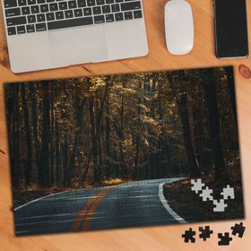 1867667 Mevsimsel Sonbaharlık Orman Yolu 240 Parça Puzzle Yapboz
