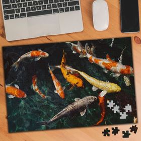 1868779 Rengarenk Süslü Balıklar 240 Parça Puzzle Yapboz