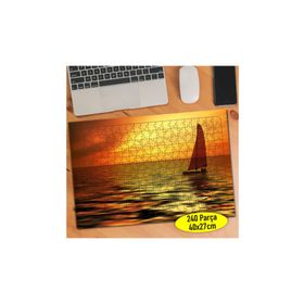1877065 Yelkenli Tekne Doğa Manzarası 240 Parça Puzzle Yapboz