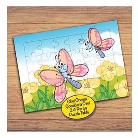 18776 Çiçekler Ve Yusufçuklar Çocuklara Özel Puzzle Yapboz Tablo