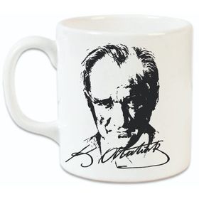 1881 193x Atatürk Mustafa Kemal Atatürk Baskılı Porselen Kupa Bardak