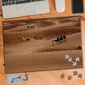 189 Sıcak Çölde Deve Sürüsü 240 Parça Puzzle Yapboz Tablo